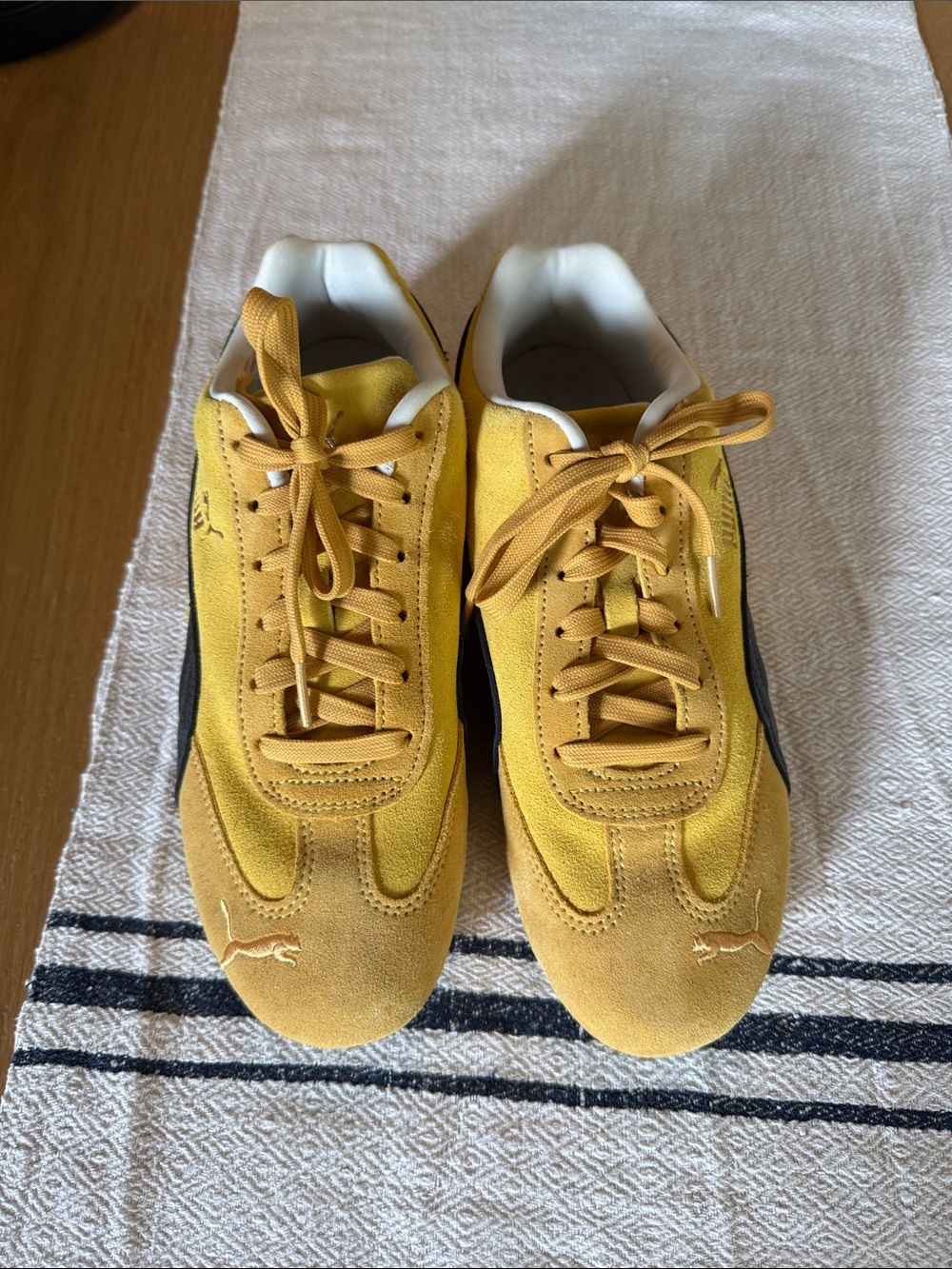 Puma Yellow Suede Speedcat Low-Top Sneakers